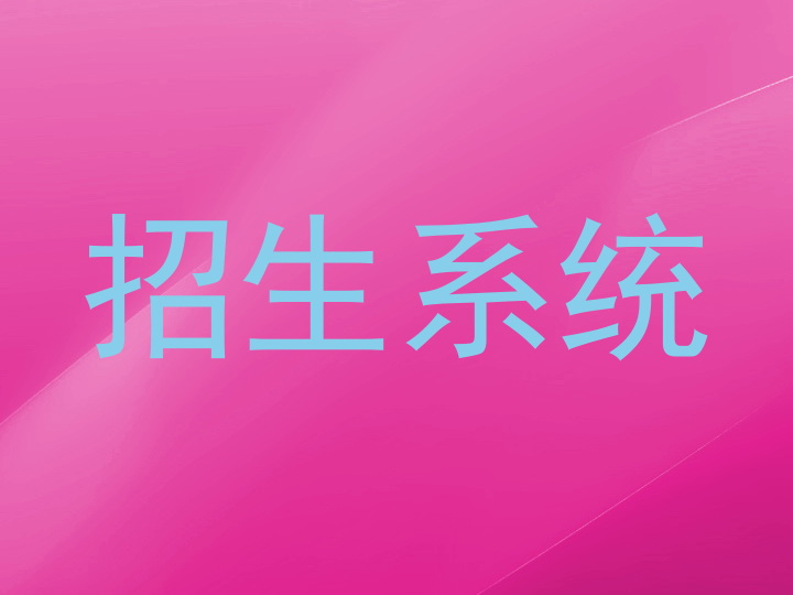招生系统