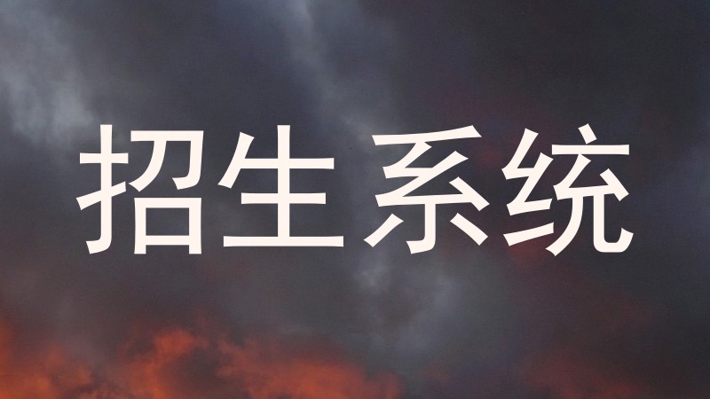 招生系统