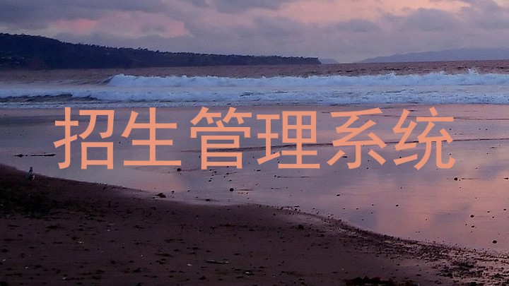 招生管理系统