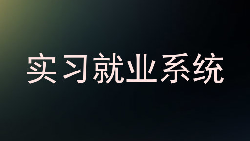 实习就业系统