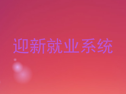 迎新就业系统