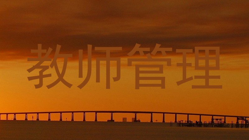 教师管理