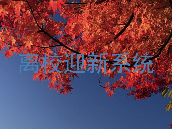 离校迎新系统
