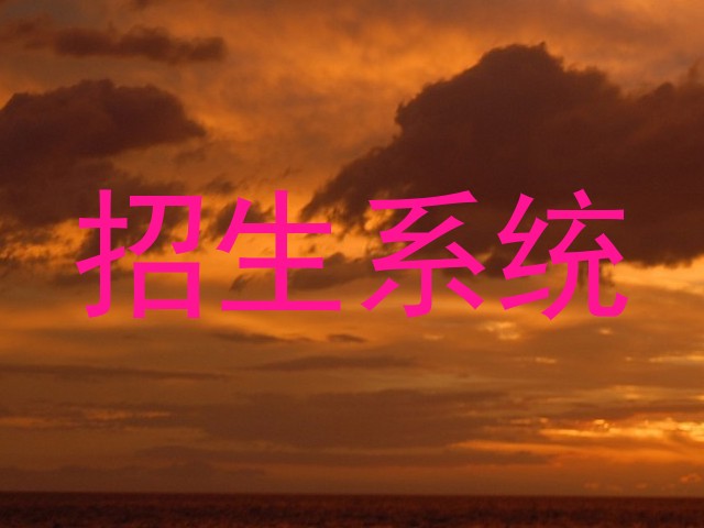 招生系统