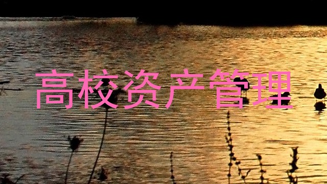 高校资产管理