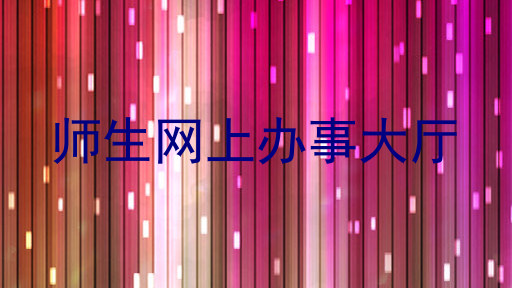 师生网上办事大厅