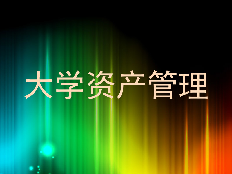 大学资产管理
