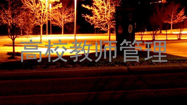 高校教师管理