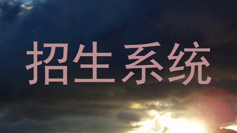 招生系统