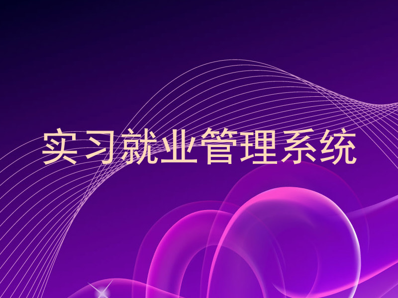 实习就业管理系统