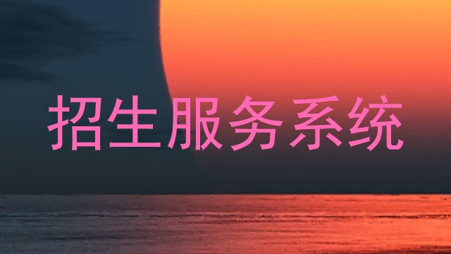 招生服务系统