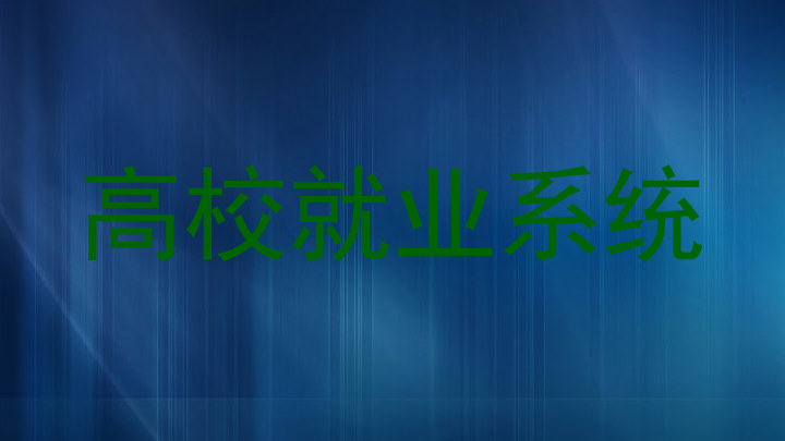 高校就业系统