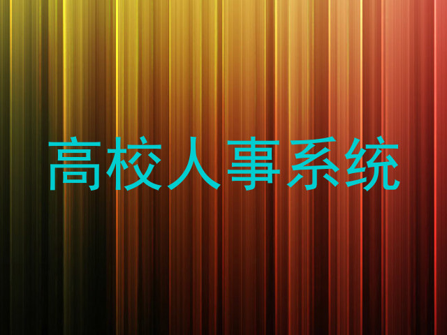 高校人事系统