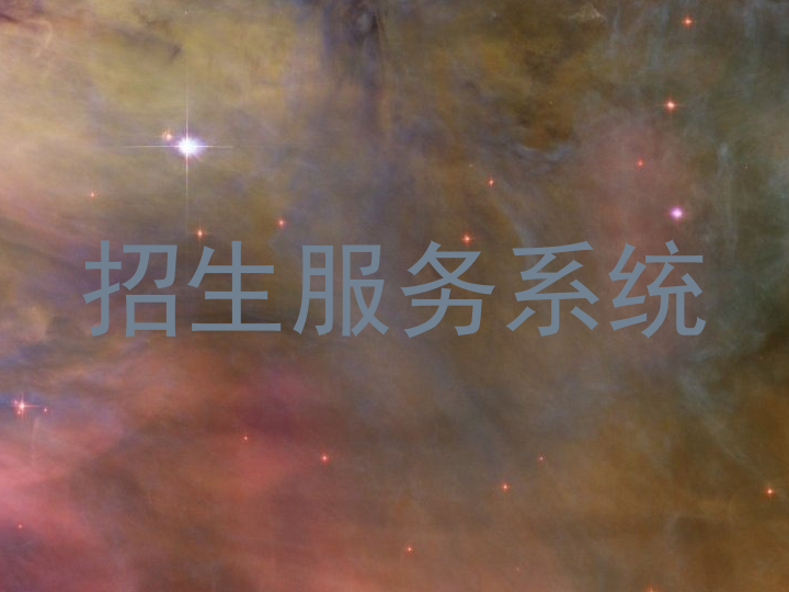 招生服务系统