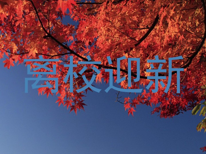 离校迎新