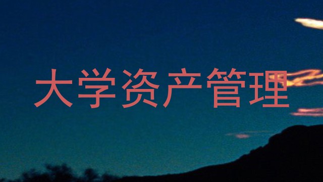 大学资产管理