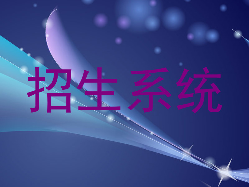 招生系统