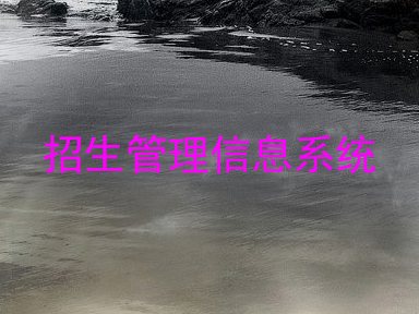 招生管理信息系统