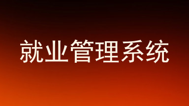 就业管理系统