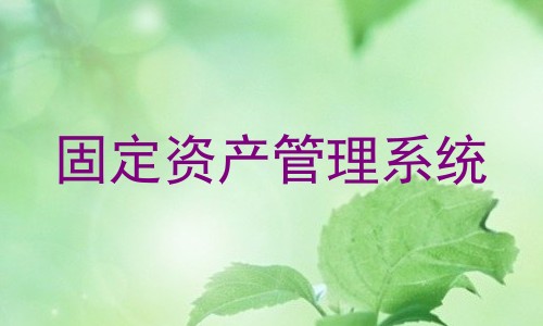 固定资产管理系统