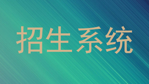 招生系统