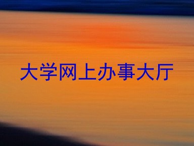 大学网上办事大厅