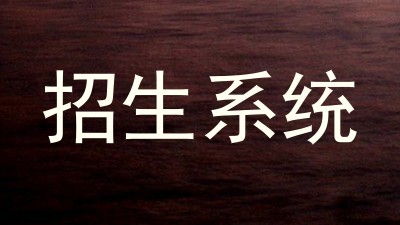 招生系统