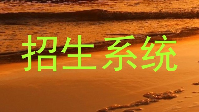 招生系统