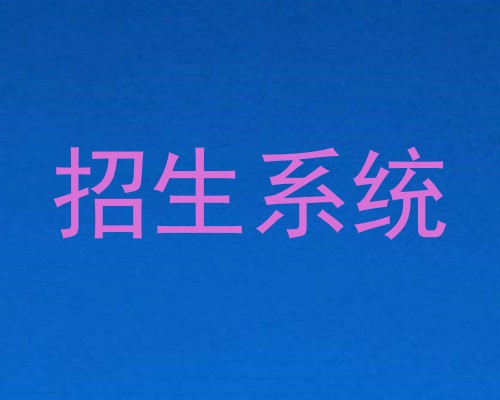 招生系统