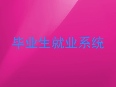 毕业生就业系统