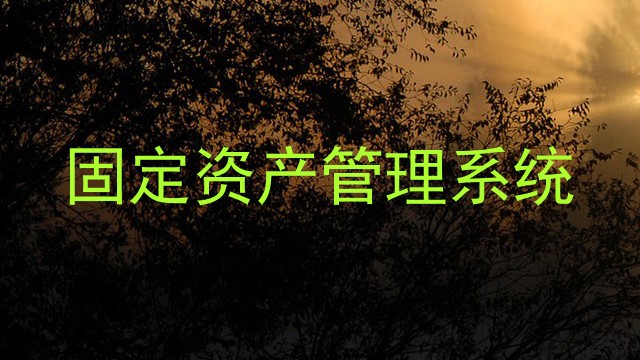 固定资产管理系统