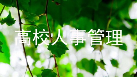 高校人事管理