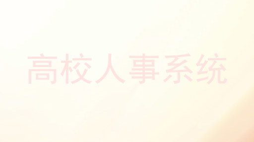 高校人事系统