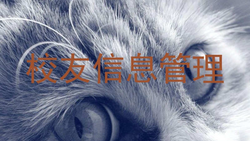 校友信息管理