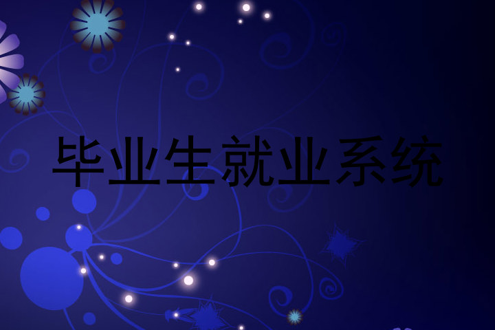 毕业生就业系统