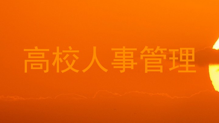 高校人事管理