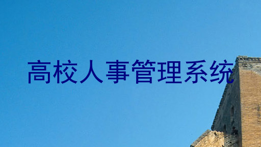 高校人事管理系统