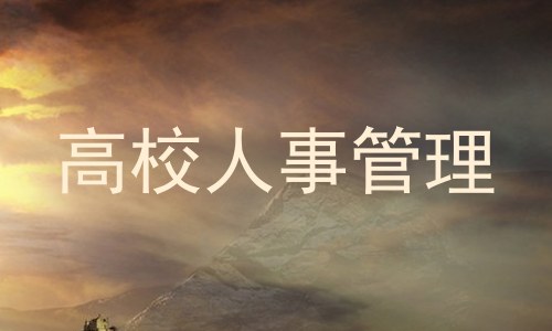 高校人事管理