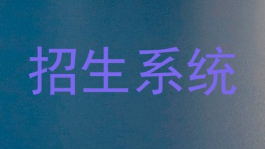 招生系统