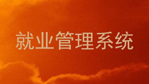 就业管理系统