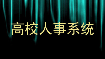 高校人事系统