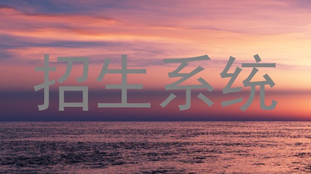 招生系统