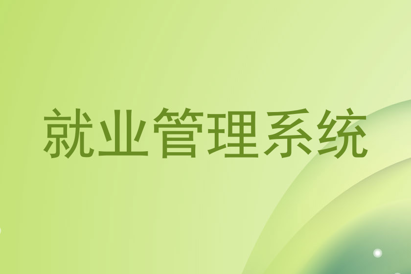 就业管理系统