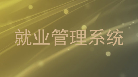 就业管理系统