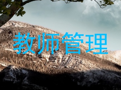 教师管理