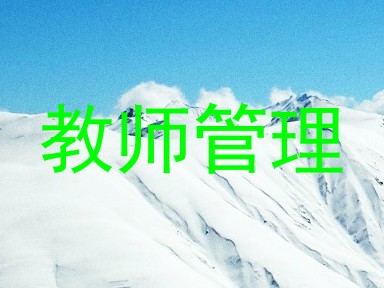 教师管理