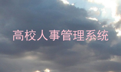 高校人事管理系统