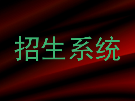 招生系统