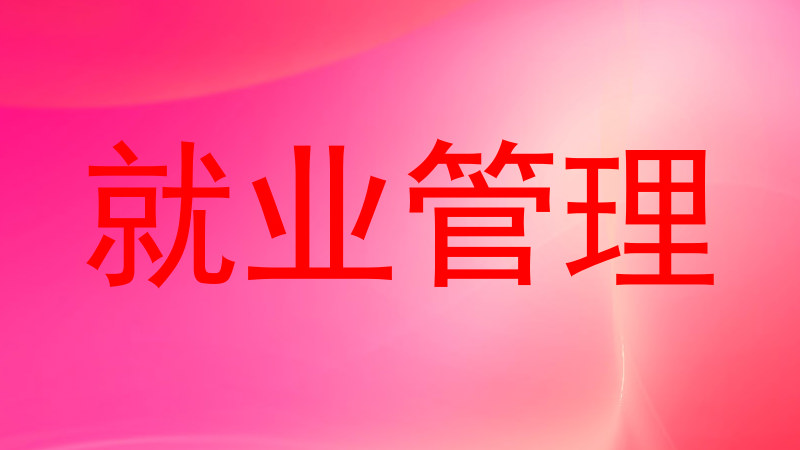 就业管理
