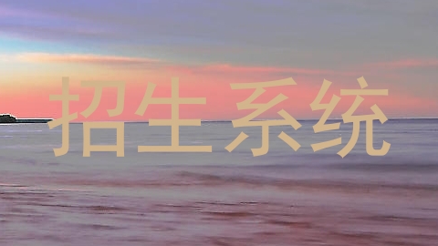 招生系统